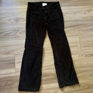 Urban Outfitters Black Corduroy Kick Flares (Size 4)
